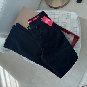 SPANX Black Micro Flare Corduroy Pants, S